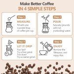 Yopinmall 8-Cup Pour Over Coffee Maker 800 ML