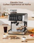 Coffee Espresso Machine with Grinder and Frother