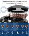 Lonkion Electric Burr Coffee Grinder with 28 Settings