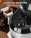 Lonkion Electric Burr Coffee Grinder with 28 Settings