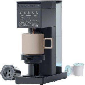 Chefman Caffeinator Single Serve Coffee Maker - Midnight