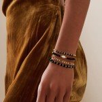 Trendy Green Crystal Stackable Coffee Bean Bracelets