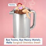 Ziruma Non-Toxic Stainless Steel French Press 34 Oz