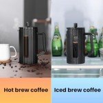 Jze Borosilicate Glass French Press - 34oz