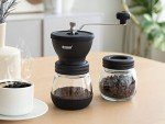 Manual Burr Coffee Grinder with Glass Jars