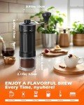 Adjustable Manual Coffee Grinder for Espresso & Travel