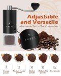 Rsoilch Manual Coffee Grinder with 5 Settings