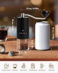 Rsoilch Manual Coffee Grinder with 5 Settings