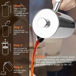 Secura Insulated Stainless Steel French Press, 34oz