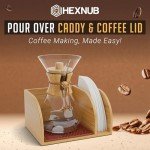 HEXNUB Bamboo Stand for Pour Over Coffee Makers