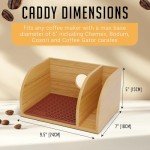 HEXNUB Bamboo Stand for Pour Over Coffee Makers