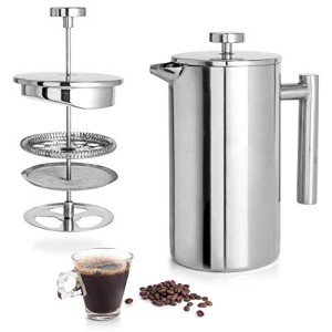 Mixpresso Stainless Steel Double Wall French Press