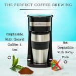 Mixpresso Single Serve Coffee Maker with Travel Mug