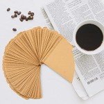 Unbleached Cone Coffee Filters for V60 Drippers - 100 Count