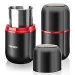 Cool Knight Electric Herb and Coffee Grinder - Black