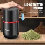 Cool Knight Electric Herb and Coffee Grinder - Black