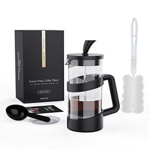 RAINBEAN Mini French Press Coffee Maker - 12 oz