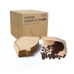 300 Count #4 Cone Coffee Filters - Natural Brown