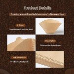 300 Count #4 Cone Coffee Filters - Natural Brown