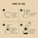 300 Count #4 Cone Coffee Filters - Natural Brown