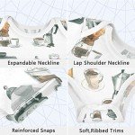Cute Coffee-Themed Baby Bodysuit for Girls