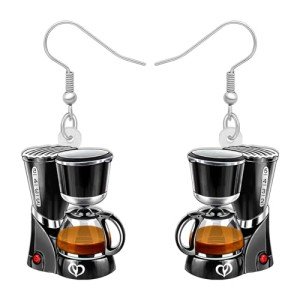 Cute Coffee Maker Earrings for Coffee Lovers