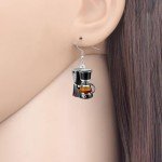 Cute Coffee Maker Earrings for Coffee Lovers