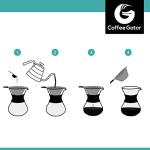 Coffee Gator Pour Over Brewer with Stainless Steel Filter