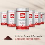 Illy Medium Roast Ground Coffee - Case of 6