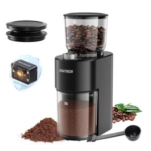 SOWTECH Adjustable Electric Burr Coffee Grinder