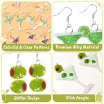 Cute Coffee Bean Dangle Earrings - 9 Pairs