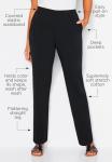 Catherine's Plus Size Suprema Pant, Coffee Bean