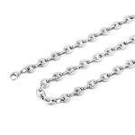 Men's Stainless Steel Coffee Bean Chain Necklace