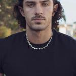 Men's Stainless Steel Coffee Bean Chain Necklace