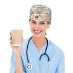 Coffee Time Vintage Espresso Machine Scrub Cap