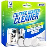 Coffee Machine Descaler & Cleaner Tablets - 24 Count