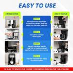 Coffee Machine Descaler & Cleaner Tablets - 24 Count