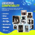 Coffee Machine Descaler & Cleaner Tablets - 24 Count