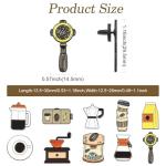 Coffee-Themed Enamel Brooch Pins Set of 10