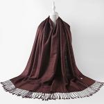 Reversible Coffee Bean Paisley Scarf Shawl