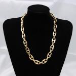Coffee Bean Chain Necklace - Trendy Gold Jewelry