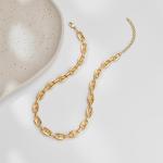Coffee Bean Chain Necklace - Trendy Gold Jewelry