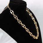 Coffee Bean Chain Necklace - Trendy Gold Jewelry