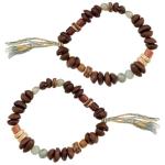 Real Coffee Bean Bracelet Set for Coffee Lovers