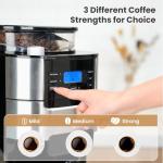Gevi 10-Cup Coffee Maker with Burr Grinder