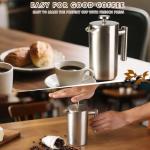 Stainless Steel French Press Coffee Maker - 34 oz