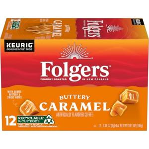 Folgers Buttery Caramel Coffee K-Cup Pods - 72 Count