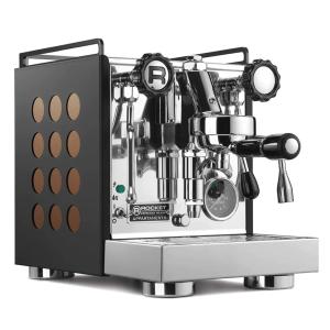 Rocket Appartamento Nera Espresso Machine with Copper