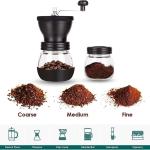 Manual Coffee Grinder with 2 Glass Jars