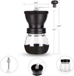 Manual Coffee Grinder with 2 Glass Jars